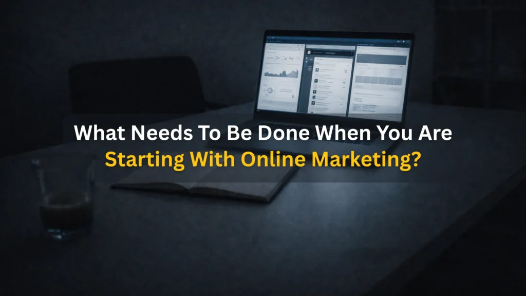 Starting with online marketing