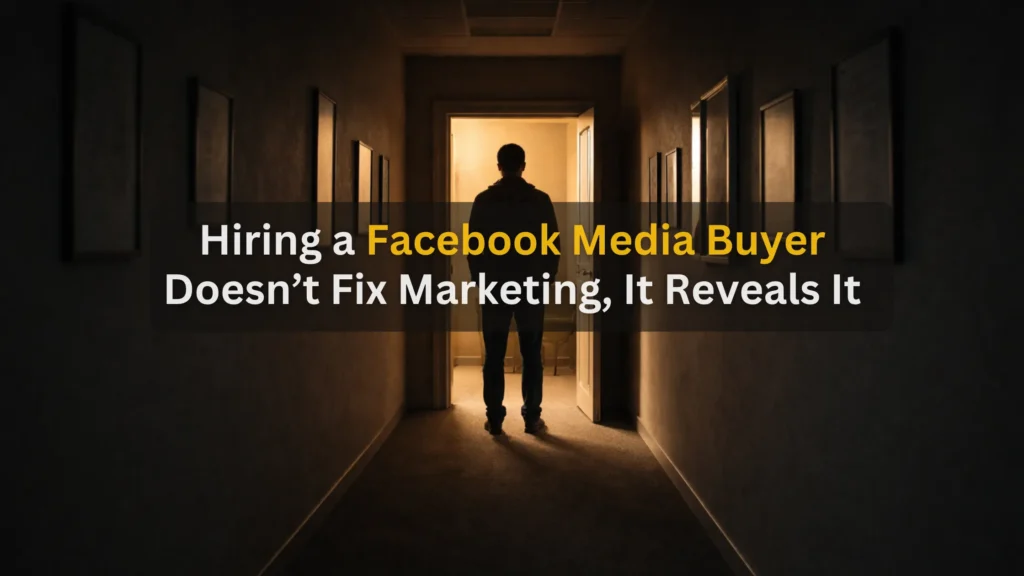 Hiring a Facebook Media Buyer Doesn’t Fix Marketing, It Reveals It