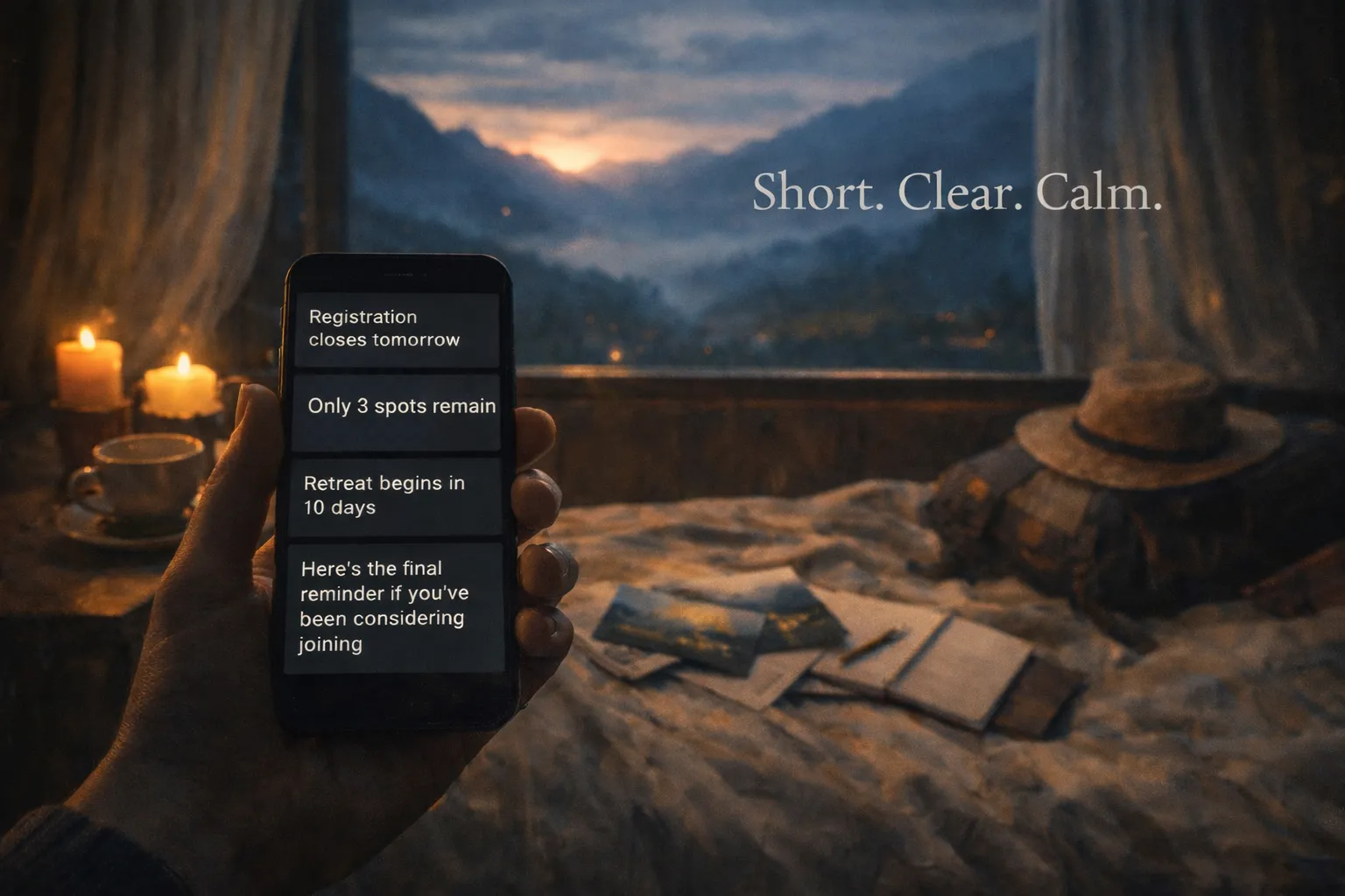 SMS marketing for retreats