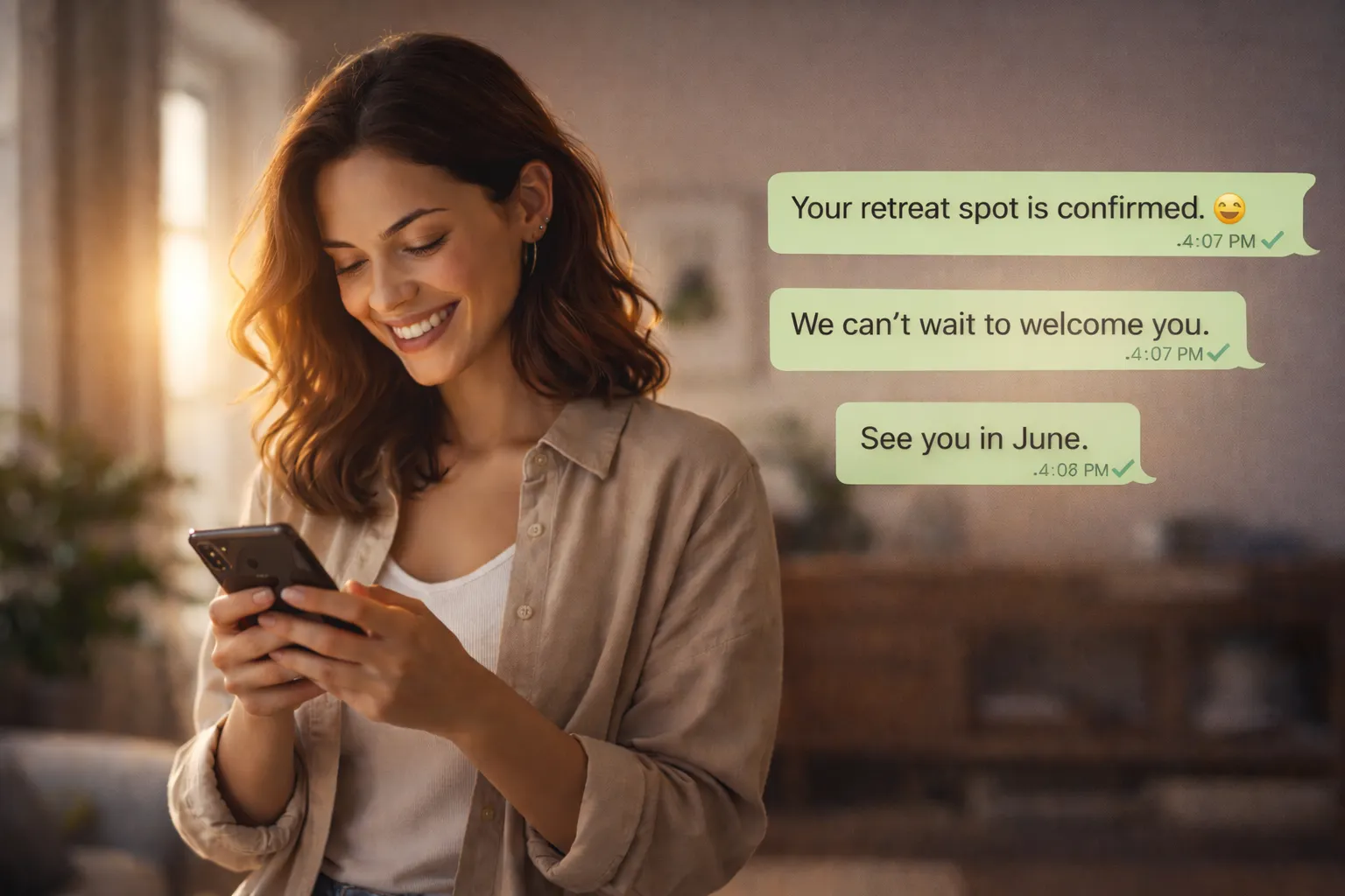 WhatsApp in retreat marketing - automation without losing the soul