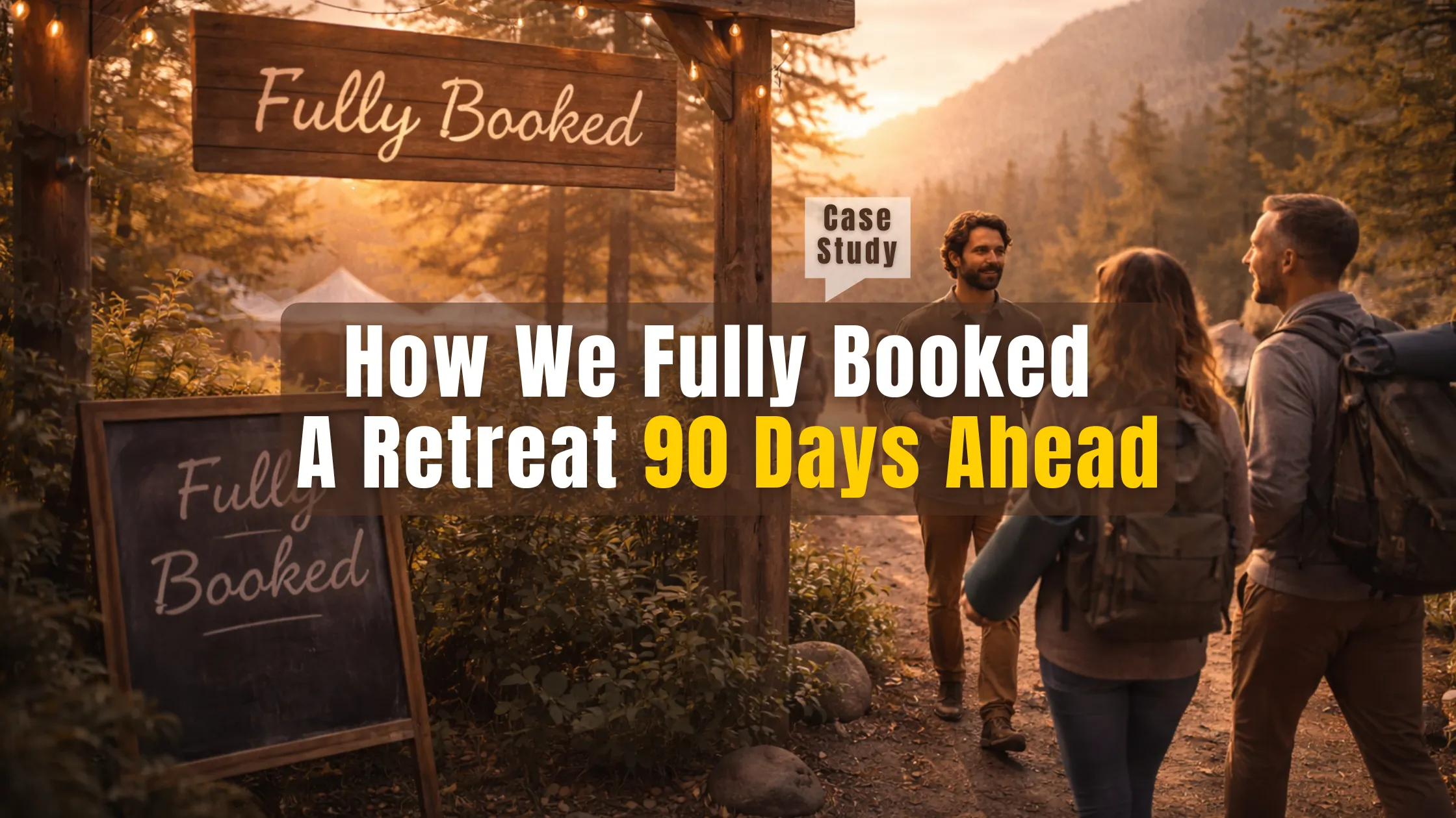 how we fully booked a retreat 90 days ahead