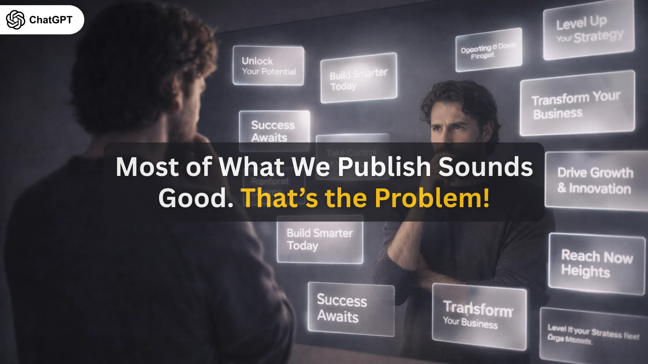 Most of What We Publish Sounds Good. That’s the Problem.