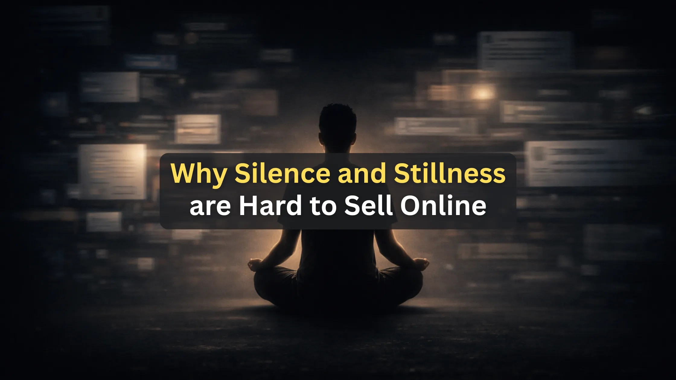 Why silence and stillness are hard to sell