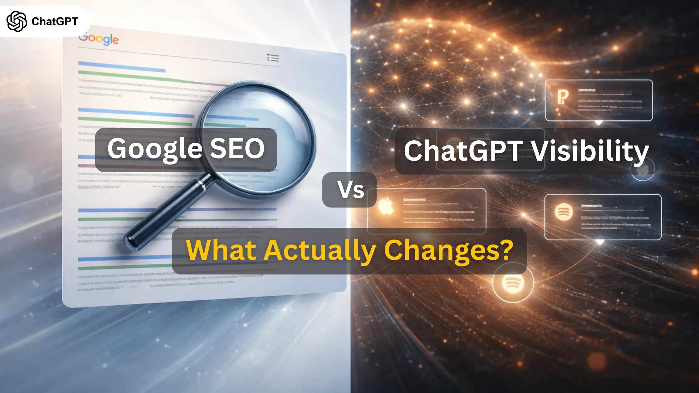 Google SEO vs ChatGPT Visibility