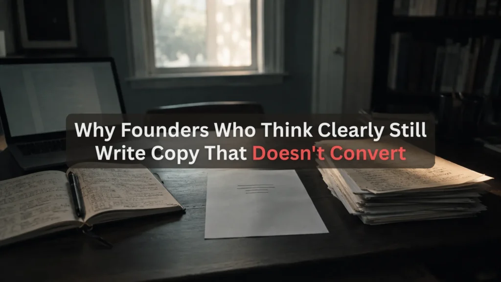 Why Founders Who Think Clearly Still Write Copy That Doesn’t Convert