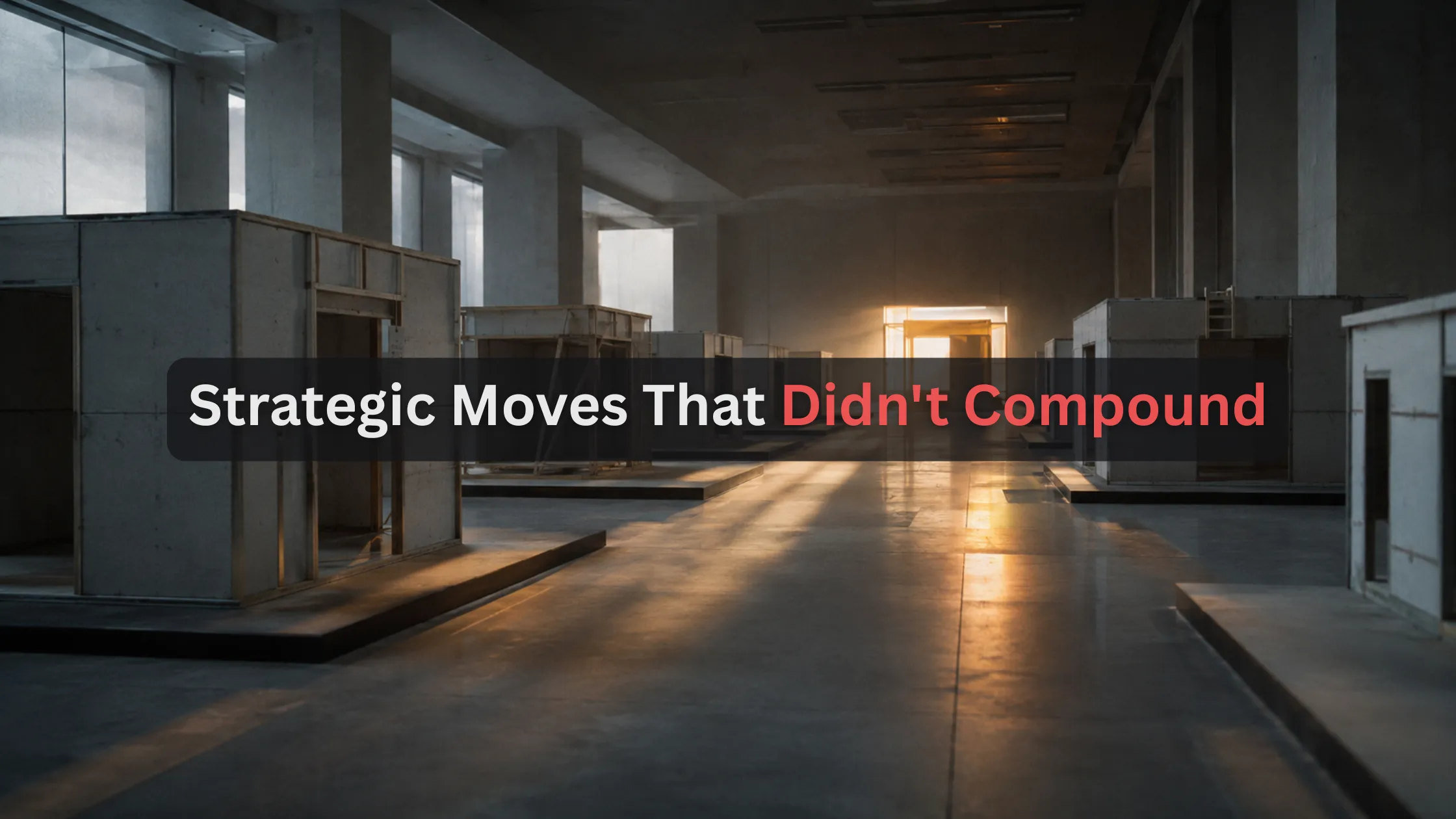 Strategic Moves That Didn't Compound