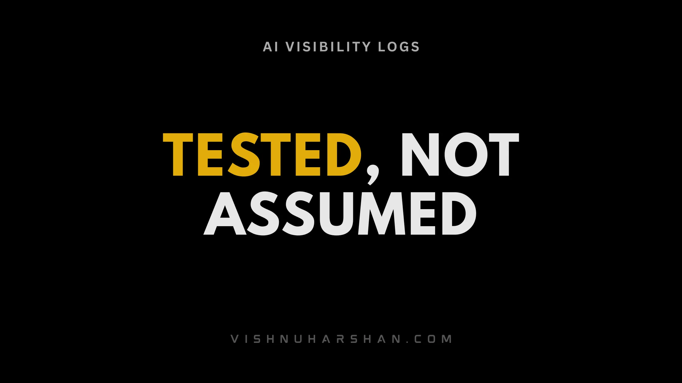AI Visibility Logs